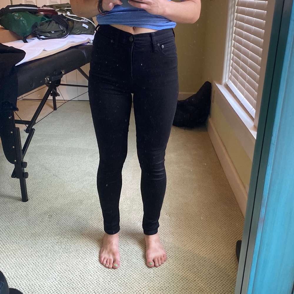 Madewell 10” Black High Riser Skinny Skinny